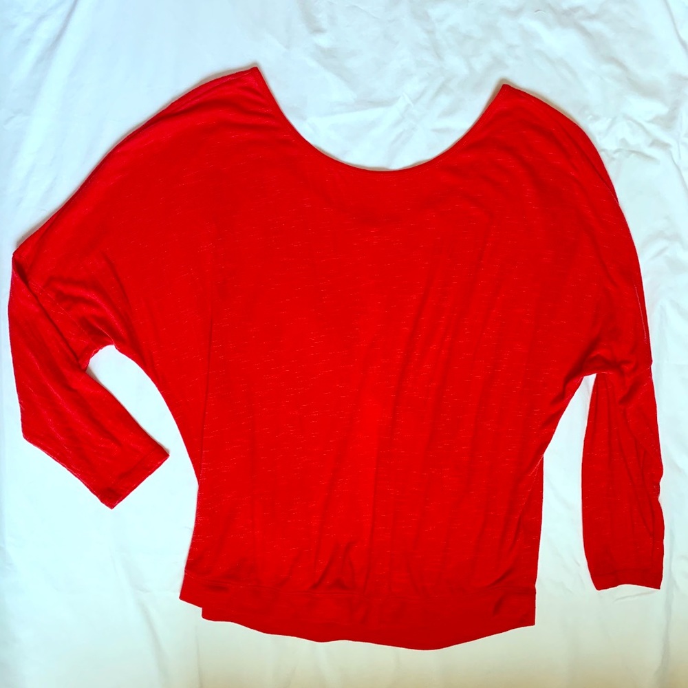Dolman sleeve long sleeve T Shirt